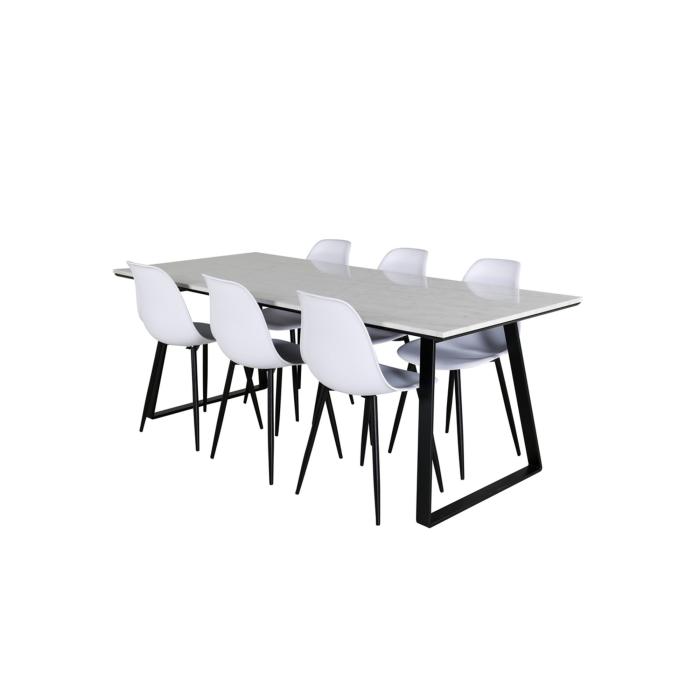 Rectangular Dining Set Estelle, Polar Plast