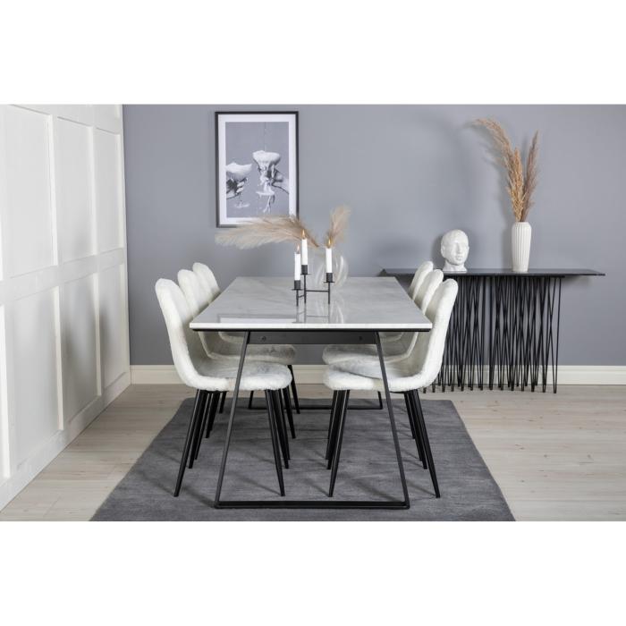 Rectangular Dining Set Estelle, Polar