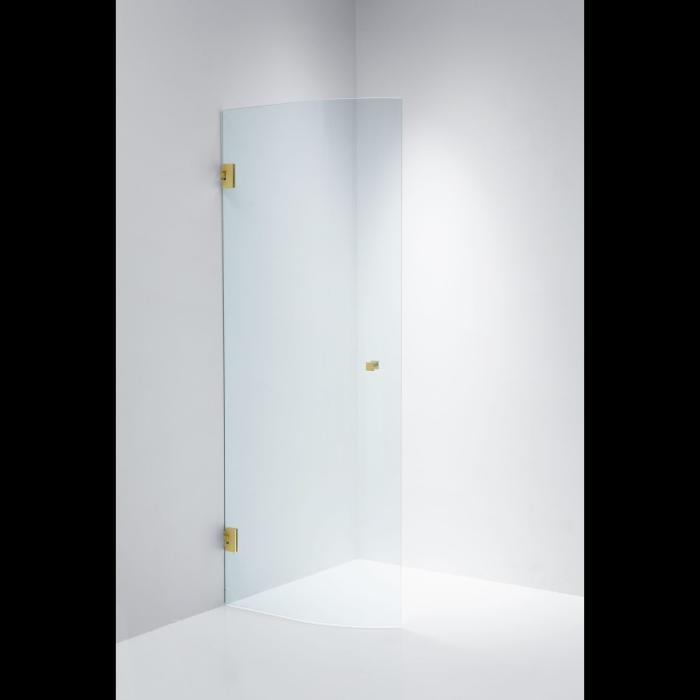 Duschdörr Halv Corny Design Klarglas