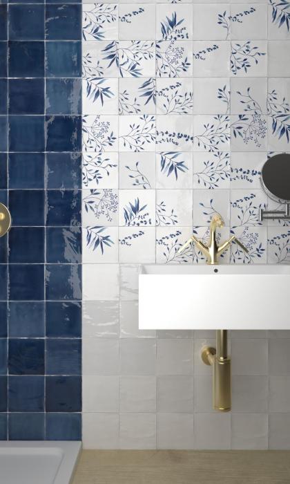 Olivia Blå 15x15 Kakel