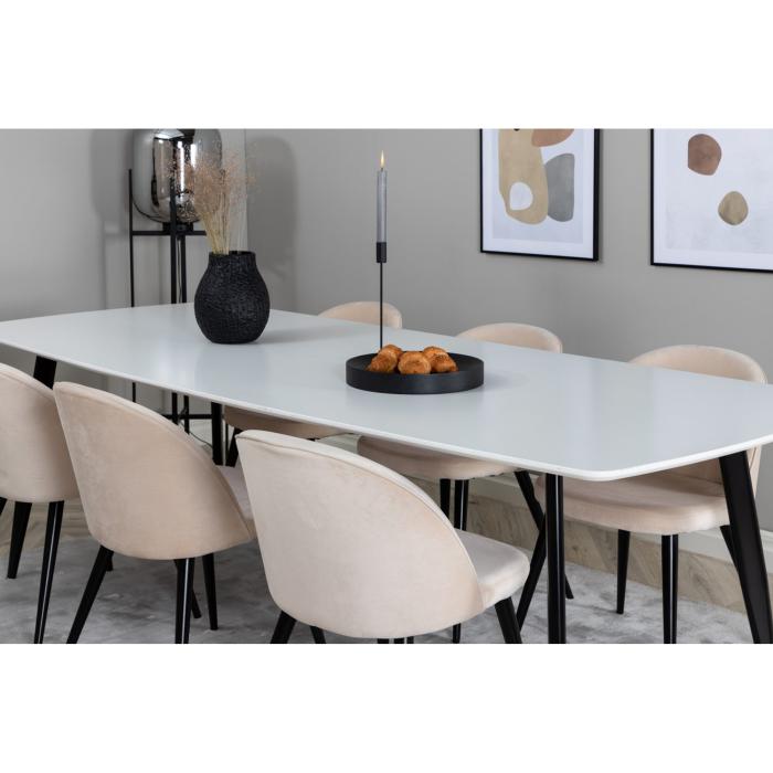 Rektangulär matgrupp Polar, Velvet