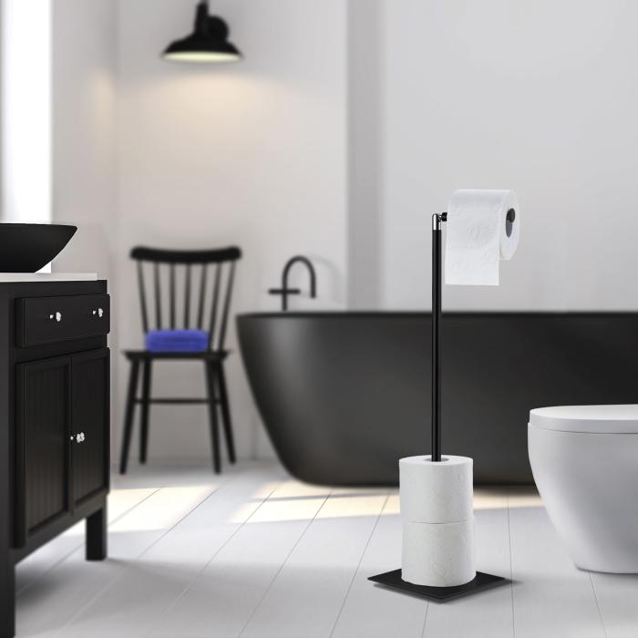 Toalett- & Reservpappershållare Outline Lite Fristående Fyrkantig Fot