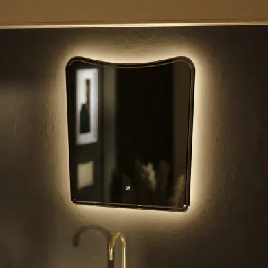 Spegel med LED-belysning Strand