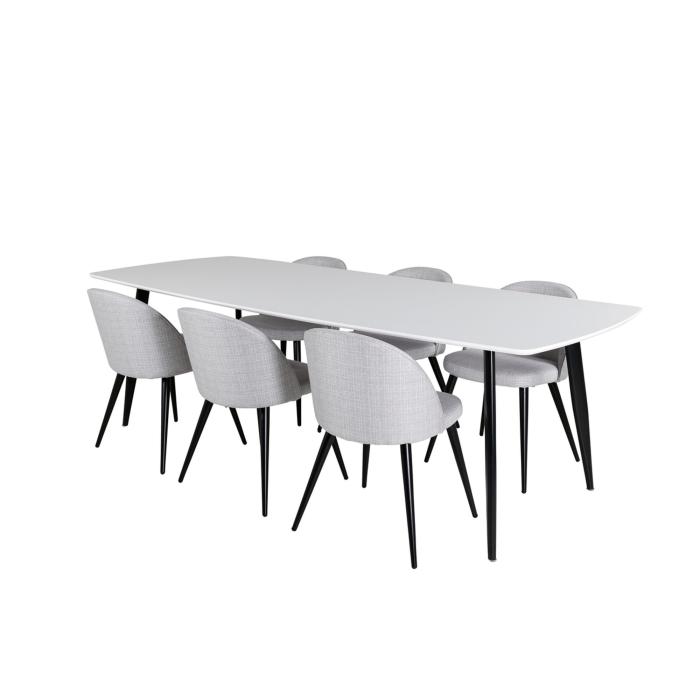 Rektangulär matgrupp Polar, Velvet