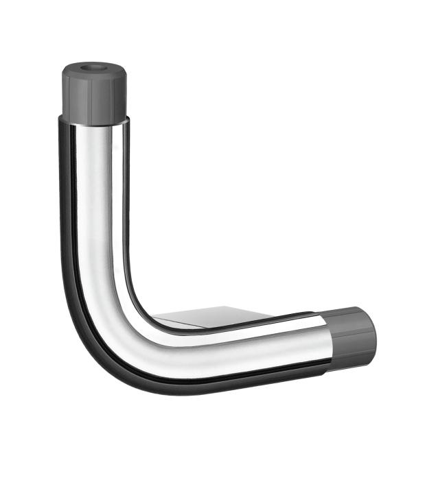 Kopplingsdel Living till Badkarshandtag L-form Krom