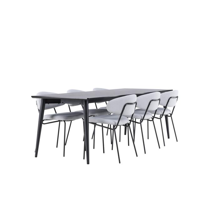 Rektangulär matgrupp Ellis, Chico