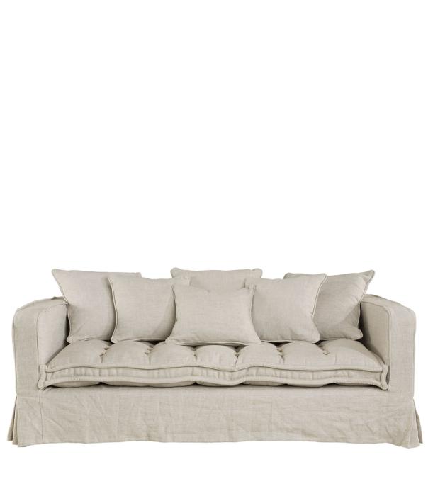 (Utgått) Greenwich Tygsoffa 2,5-sits Linen Sand