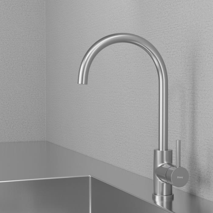 Köksblandare Steel Curve