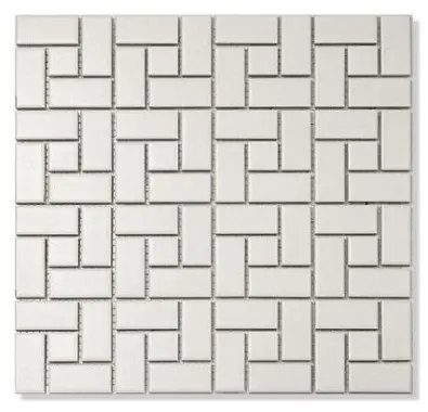 Mosaik Vit Matt 2,3x4,8 Vit Passbit