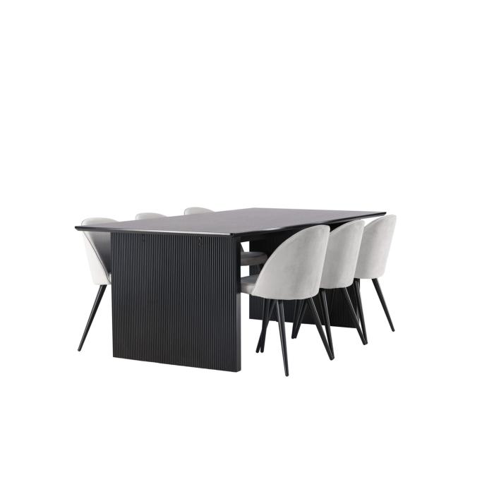 Rektangulär matgrupp Vail, Velvet