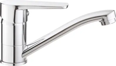 Tvättställsblandare Tubo, Vridbar Pip, Krom