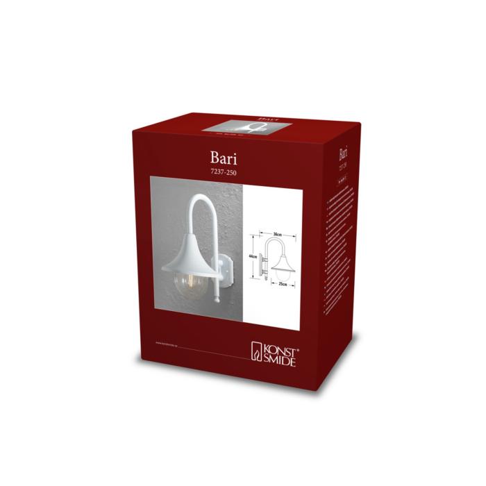 Vägglampa Ute Bari E27 Ner