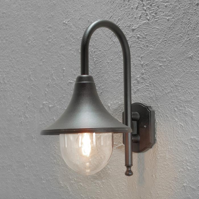 Vägglampa Ute Bari E27 Ner