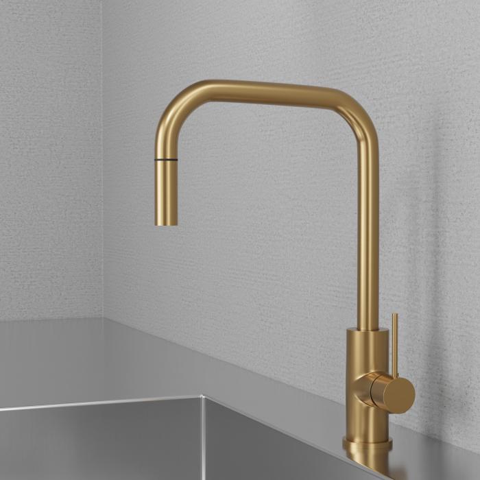 Köksblandare Steel Accent Square D