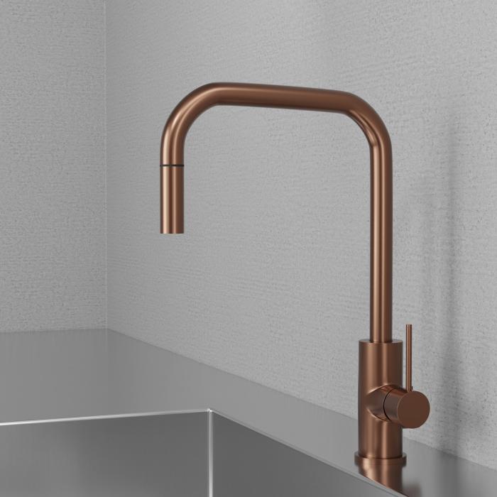 Köksblandare Steel Accent Square D