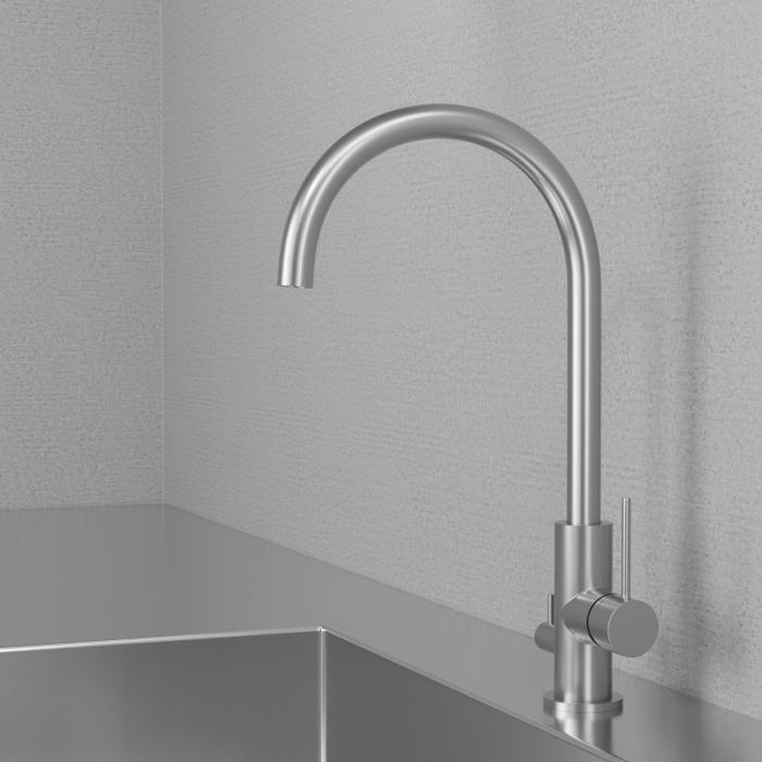 Köksblandare Steel Equip D