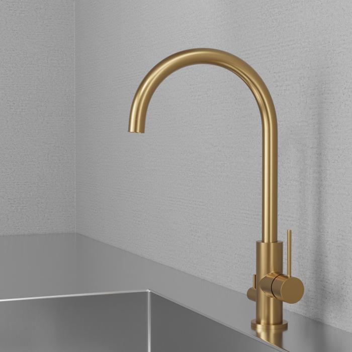 Köksblandare Steel Equip D