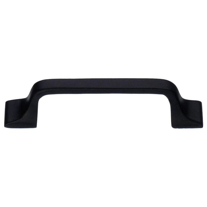 Lådhandtag Svart Smide cc 96 mm Rak