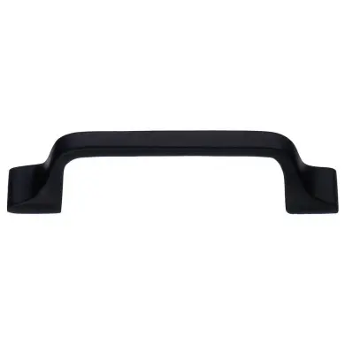 Lådhandtag Svart Smide cc 96 mm Rak