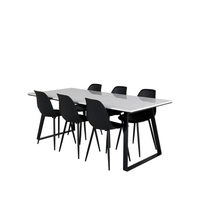 Rectangular Dining Set Estelle, Polar Plast