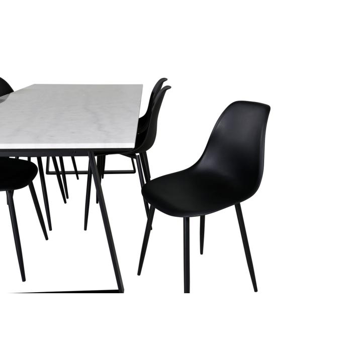 Rectangular Dining Set Estelle, Polar Plast