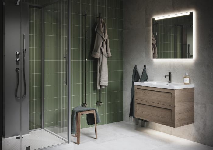 Kommod Crown Shape med Porslinstvättställ