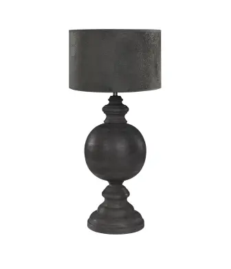 Lazio Bordslampa Antikt Tr&auml; 63cm