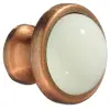 Knopp Zink Ø38 mm Vit Keramik