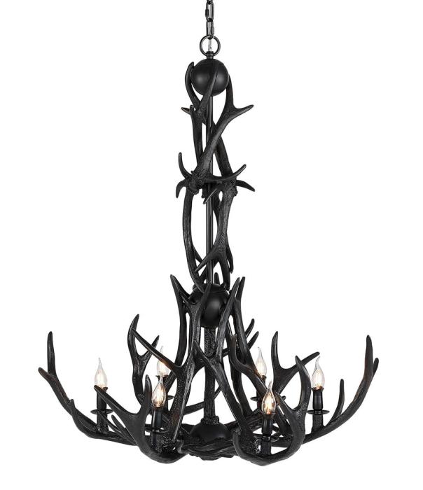Antler Chandelier Taklampa Resin & Metall Ø90cm