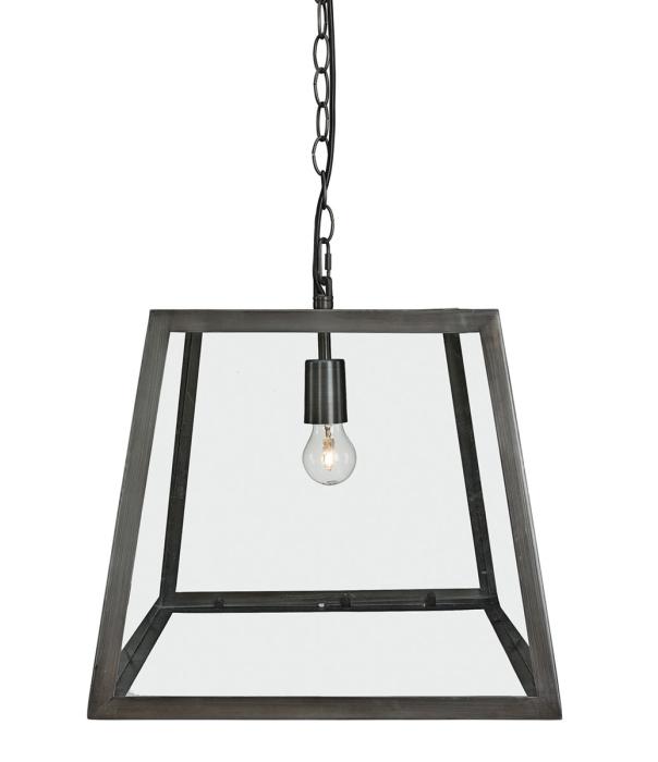 Big City Taklampa Antikt Järn/Härdat Glas 40x36x40 cm