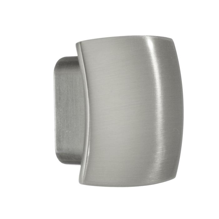 Knopp Zink 32 x 30 mm Borstad Nickel