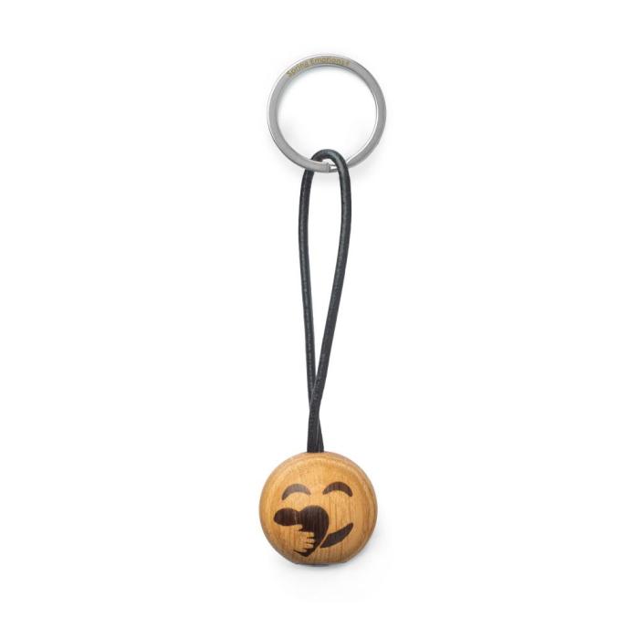 Emoji Nyckelring Ek - Ø 3 cm