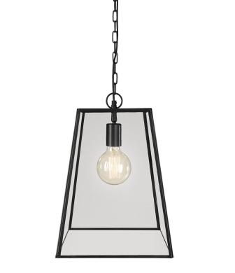 Slim City Taklampa Järn/Härdat Glas 29x29x40cm