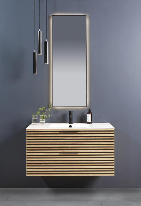 Kommod Crown Stripe med Porslinstvättställ