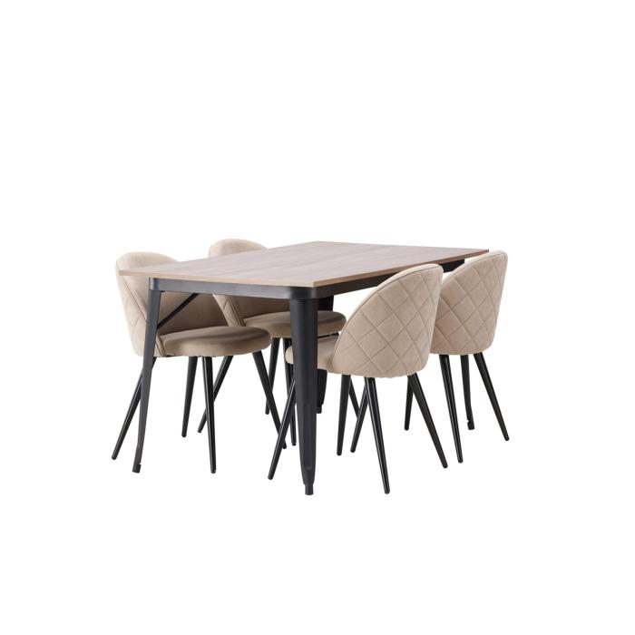 Rektangulär matgrupp Tempe, Velvet
