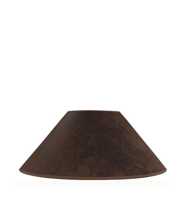Flat Low Lampskärm Brown Suede