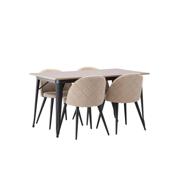 Rektangulär matgrupp Tempe, Velvet