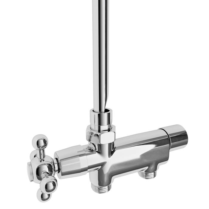 NH-ventil till Handdukstork Manuell Classic Krom