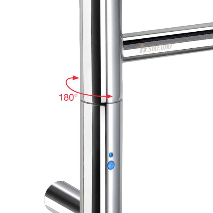 Handduksvärmare Dry Svängbar 4-armad Elektrisk Krom