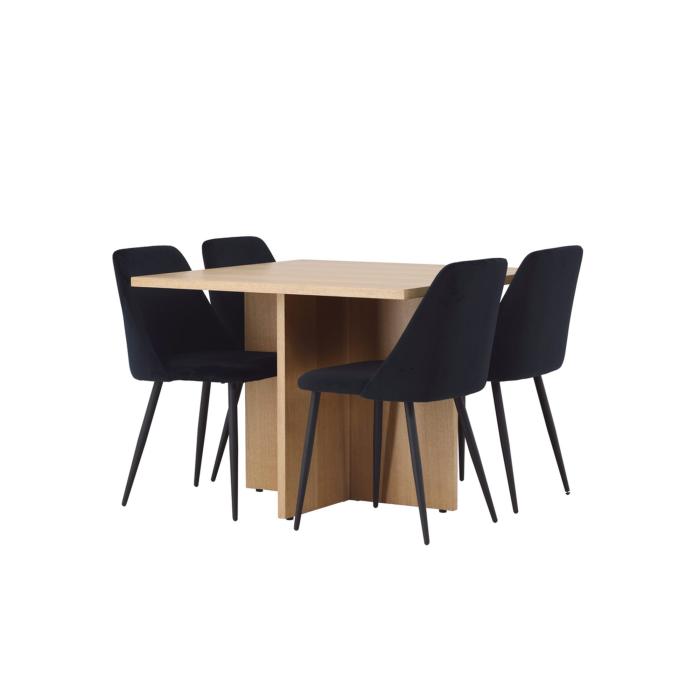 Rektangulär matgrupp Leo, Night