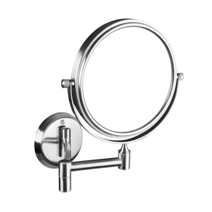 Kosmetikspegel Steel Diameter 13cm Rostfri Look