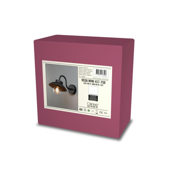 Vägglampa Ute Vega Mini E27