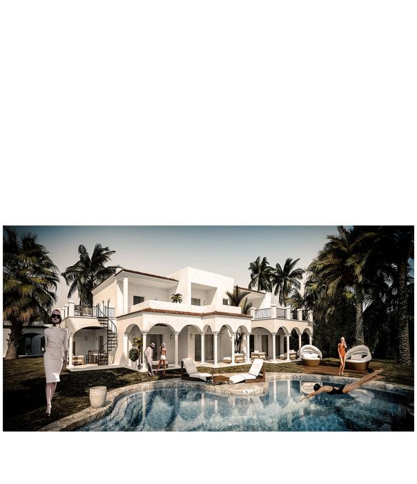 Tavla Afternoon in Palm Beach, Plexiglas