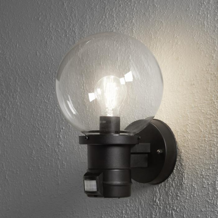 Vägglampa Ute Nemi E27 Upp PIR Rörelsevakt