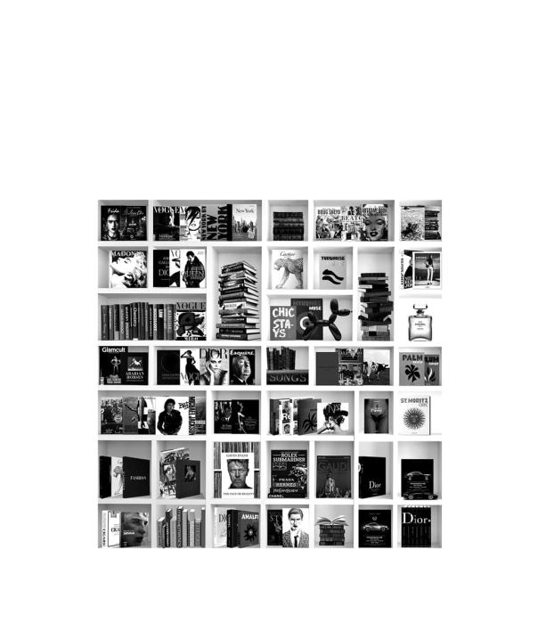 Tavla Book Case Fashion White, Aluminium