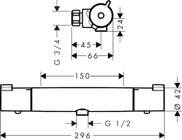 Ecostat 1001 CL Duschtermostat