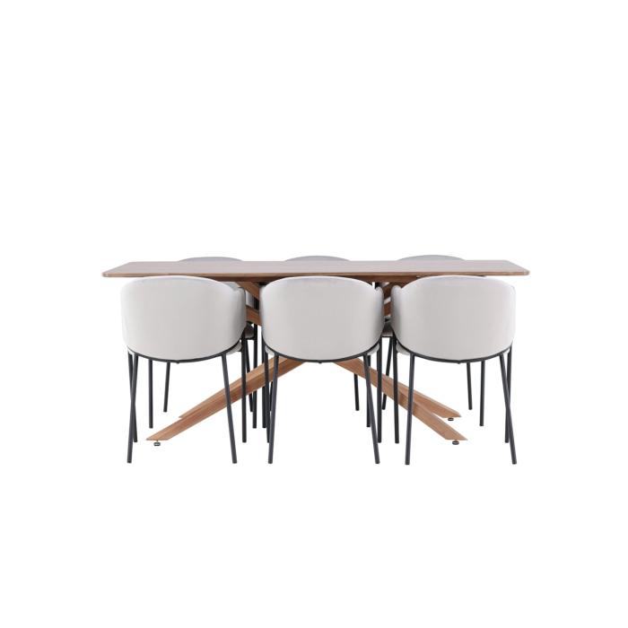 Rektangulär matgrupp Piazza, Evelina