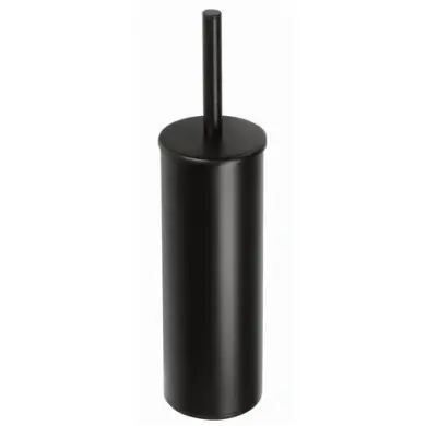 Toalettborste Set Black Cylinder Mattsvart