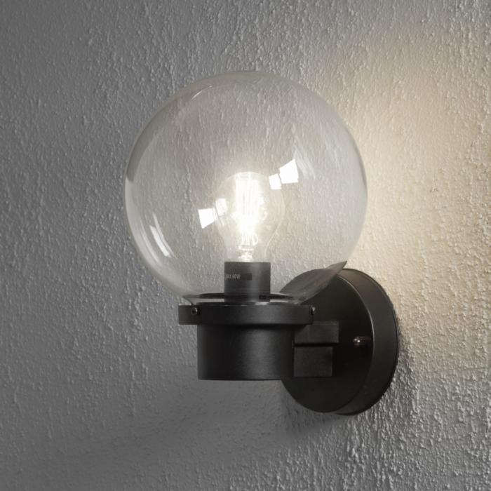 Vägglampa Ute Nemi E27 Upp Ljussensor