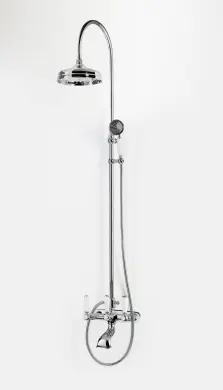 Takduschset Windsor för Badkar med Revival Uni 2-grepps Badkarsblandare 150cc